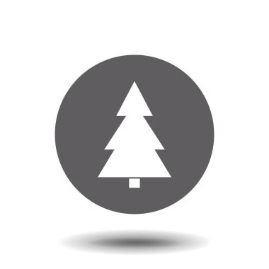 Ladin ikonu. Mobil konsept ve web uygulamaları için web simgesi ögesi. orman simgesi