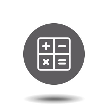 Matematik Simgesi, Matematik Simgesi Vektörü. Düz tasarım