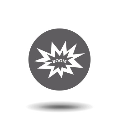 Bum ikonu. Düz vektör çizimi. Mobil uygulamalar için uygun, web uygulaması.