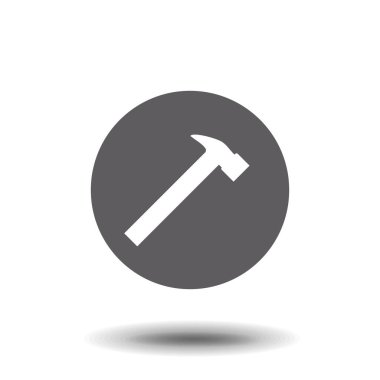 çekiç yassı simge vektörü