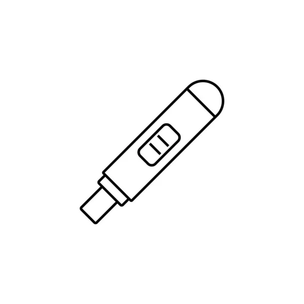 Icono Prueba Embarazo Icono Del Contorno Prueba Embarazo Lineal Delgada — Archivo Imágenes Vectoriales