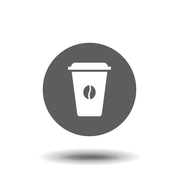 Icono Taza Café Desechable — Vector de stock