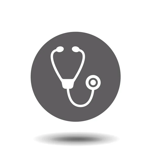 Stethoscope Εικονίδιο Μοντέρνο Επίπεδο Στυλ Απομονωμένο Σύμβολο Για Σχεδιασμό Της — Διανυσματικό Αρχείο