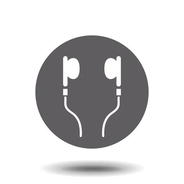 Kopfhörer Symbol Flaches Design Einfache Vektorillustration Für Grafik Und Webdesign — Stockvektor