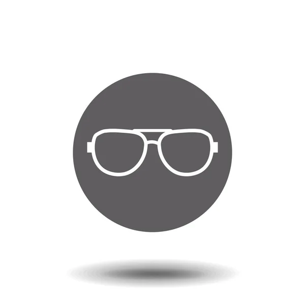 Icono Las Gafas Sol Símbolo Gafas Ilustración Vectorial Plana — Vector de stock