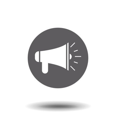 hoparlör simgesi vektör, hisse senedi vektör çizim düz tasarım stili