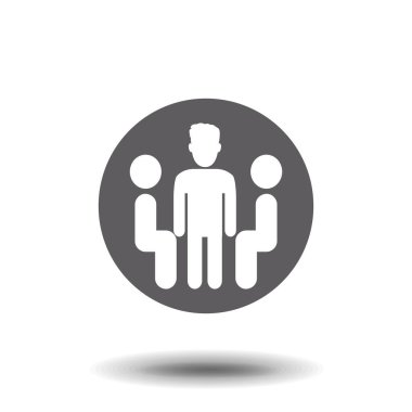 İş toplantısı vektör simgesi.