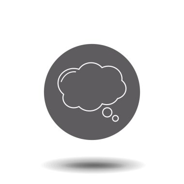 Sohbet Bulutu simgesi, vektör illüstrasyon eps10