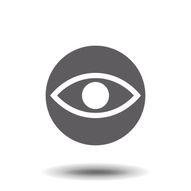 Göz simgesini. Düz tasarım stili.