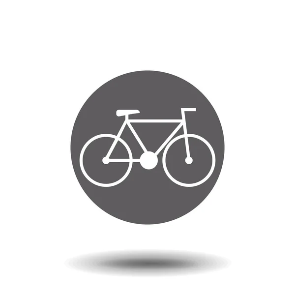 Beyaz Arkaplanda Bisiklet Simgesi Vektör Illüstrasyonu — Stok Vektör