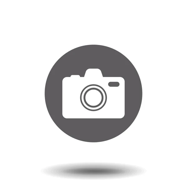 Піктограма Камери Вектор Плоскої Фотокамери Ізольовано Сучасний Простий Знімальний Знак — стоковий вектор