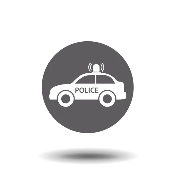 警察の車のアイコン ベクトル記号 警察車のイラスト — ストックベクタ