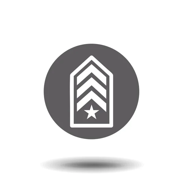 Στρατιωτικό Έμβλημα Εικονίδιο Εικόνας Σχεδιασμό Εικονογράφηση Διάνυσμα — Διανυσματικό Αρχείο