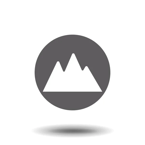 Mountain Logo Flache Design Logo Vorlage Vektor Illutrator Eps — Stockvektor