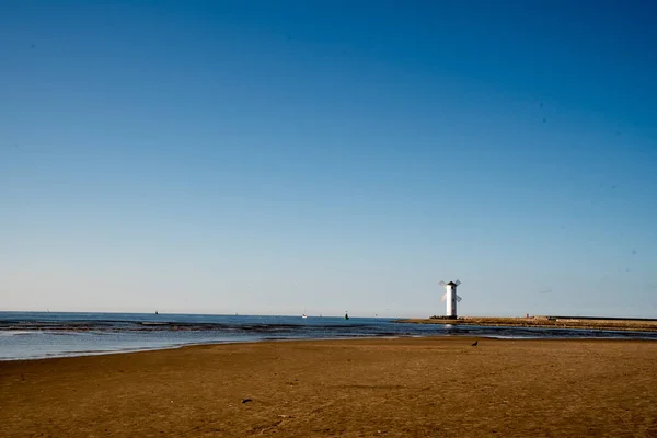 Old Lighthouse Swinoujscie Port Poland Baltic Sea Lighthouse Designed Traditional — Stockfoto