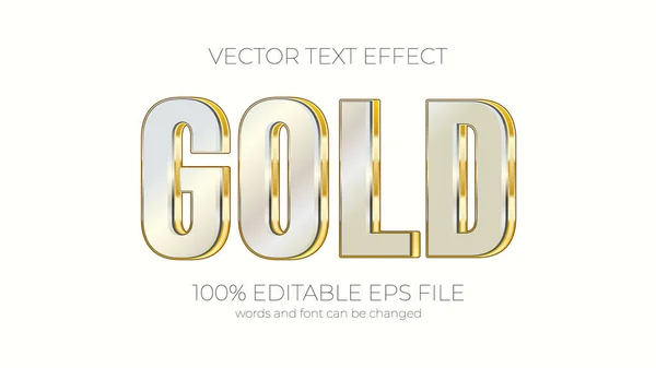 Premium Gold Editable Text Effect Style Eps Editable Text Effect — ストック写真