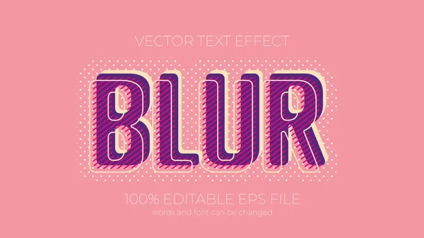 Blur Editable Neon Text Effect Style Eps Editable Text Effect — 스톡 사진