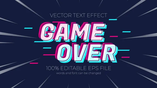 Glitch Editierbarer Text Effekt Stil Eps Editierbarer Text Effekt — Stockfoto