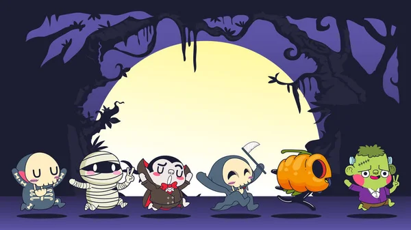 Halloween Pozadí Vektor Ilustrace — Stock fotografie