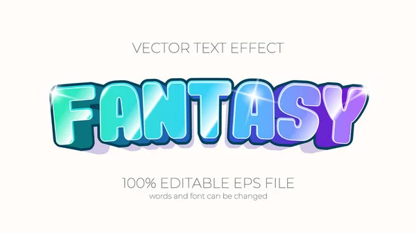 Fantasi Redigerbar Text Effekt Stil Eps Redigerbar Text Effekt — Stockfoto