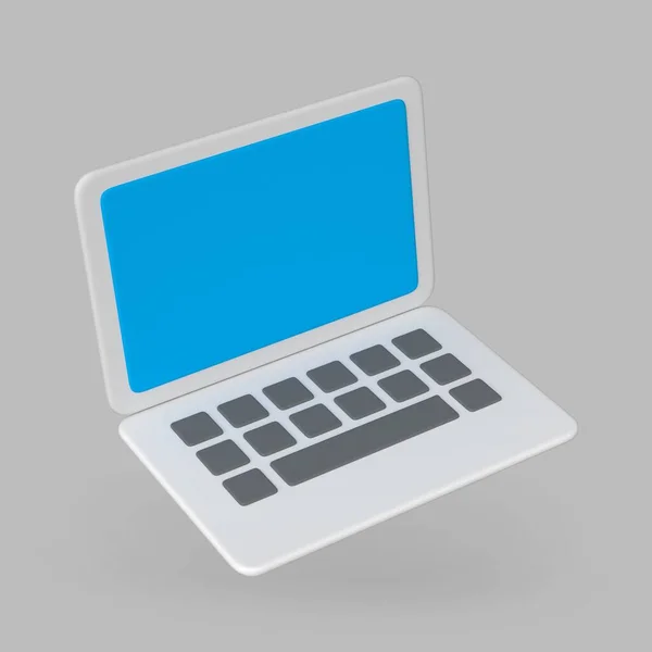 Icon Notebook Laptop Isolated Background — Stockfoto