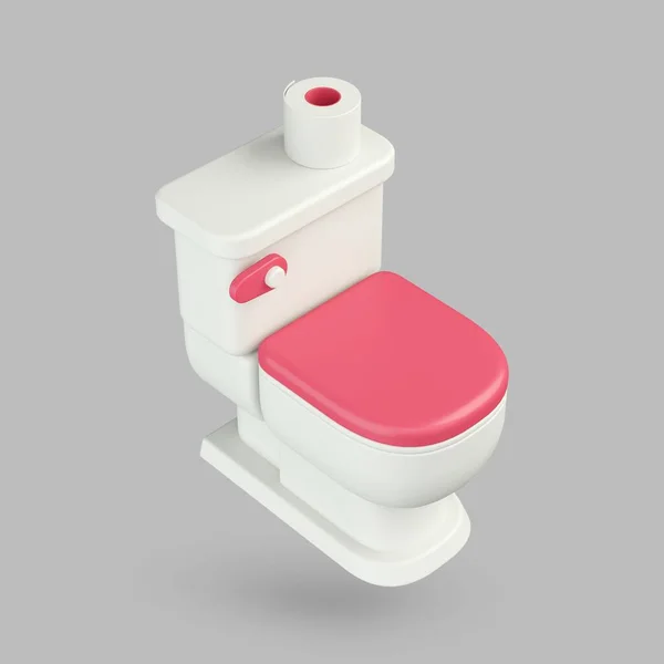 Icon Toilet Isolated Light Background — стоковое фото