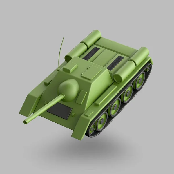 Icon Tank Destroyer Isolated Light Background — 스톡 사진