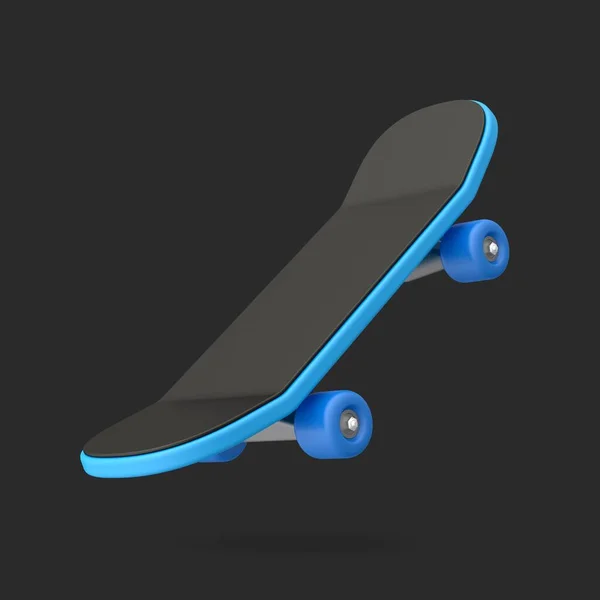 Symbol Skateboard Isoliert Auf Dunklem Hintergrund — Stockfoto