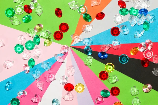 colorful art wallpaper with rain colorful fake gemstone, colorful minimalist, creative modern idea