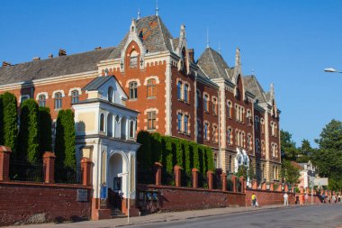 Drohobych 'taki inanılmaz tarihi saray binası. Ukrayna 