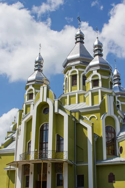 Widok Zabytkowy Kościół Andrzeja Drohobyczu Ukraina — Zdjęcie stockowe