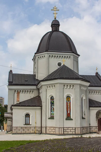Vista Iglesia San Nicolás Truskavets Ucrania — Foto de Stock