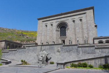 Erivan 'daki Matenadaran Kitap Müzesi' nin binası. Ermenistan 