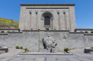 Erivan 'daki Matenadaran Kitap Müzesi' nin binası. Ermenistan 