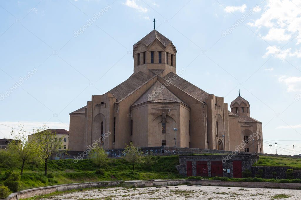 View of the Saint Gregory the Illuminator Cathedral, Yerevan, Armenia