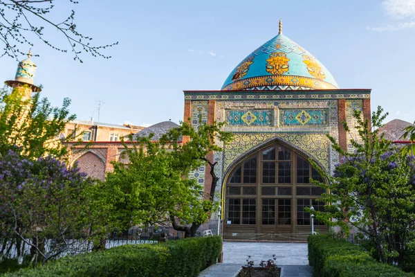 Blick Auf Die Fassade Der Historischen Blauen Moschee Jerewan Armenien — Stockfoto