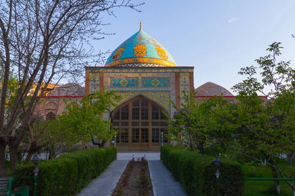 Vista Fachada Histórica Mezquita Azul Ereván Armenia Imagen De Stock