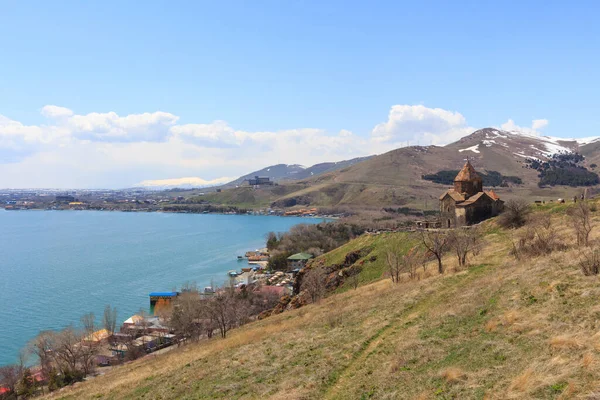 Здания Древнего Монастыря Севанаванк Около Озера Севан Армении — стоковое фото