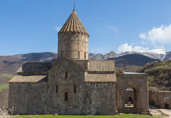Vista Mosteiro Tatev Lugar Pitoresco Nas Montanhas Arménia — Fotografia de Stock