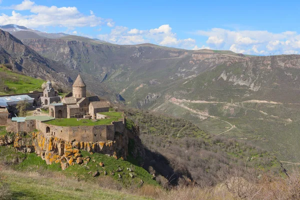 Θέα Από Ύψος Της Μονής Τατέβ Την Άνοιξη Αρμενία — Φωτογραφία Αρχείου