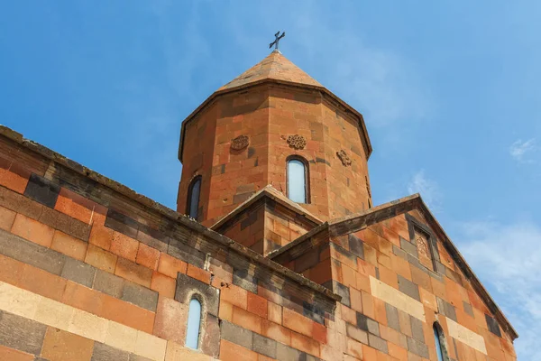 View Astvatsatsin Dome Drum Famous Ancient Monastery Hor Virap Armenia — Stockfoto