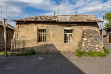 Erivan 'ın Kond' un en fakir semtinin sokakları. Ermenistan