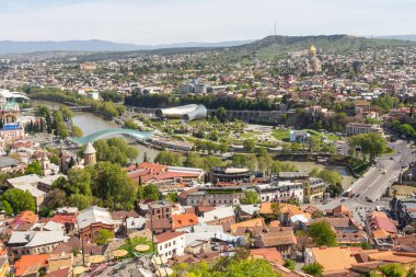 A beautiful panoramic view of the city of Tbilisi. Georgia country