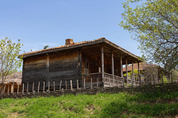 Casa Madeira Histórica Georgiana Tradicional Topo Colina — Fotografia de Stock