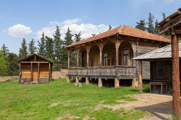 Casa Madeira Histórica Georgiana Tradicional Topo Colina — Fotografia de Stock