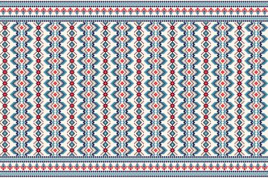 Güzel bir kabile figürü Ukrayna geometrik etnik oryantal desen geleneksel olarak beyaz arka plan üzerinde. Beyaz arkaplan işlemeli soyut vektör çizimi. Doku, kumaş, giysi, ambalaj için tasarım.