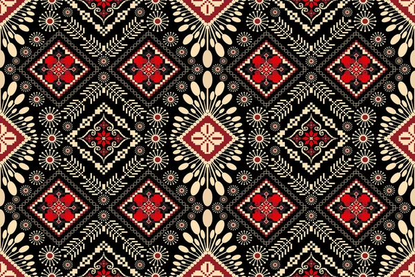 Magnifique Motif Sans Couture Figure Tribale Africaine Traditionnelle Sur Fond — Image vectorielle