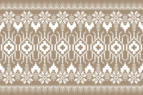 Вышивка Стиле Ацтеков Абстрактные Векторные Иллюстрации Дизайн Текстуры Ткани Одежды — стоковый вектор
