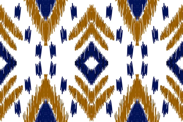 Вышивка Ацтекском Стиле Векторная Иллюстрация Дизайн Текстуры Одежды Обертывания — стоковый вектор