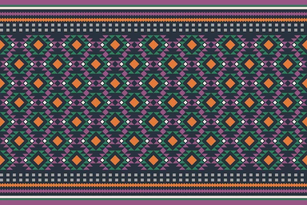 Hermosa Figura Tribal Africana Embroidery Geometric Patrón Étnico Oriental Tradicional — Vector de stock